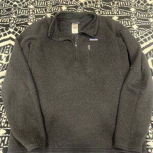 Patagonia Men's Black Half-Zip Fleece Pullover